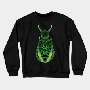 Green Devil Mask Crewneck Sweatshirt